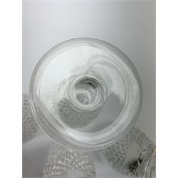 A set of eight Waterford crystal Colleen pattern champagne flutes, H15cm.
