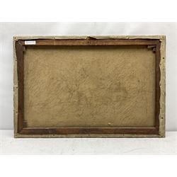 David Gauld (Scottish 1865-1936): Study of Calves in Landscape, oil on canvas signed 51cm x 76cm (unframed)