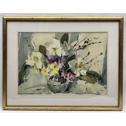Edward Wesson (British 1910-1983): Still Life of a Bouquet, watercolour signed 31cm x 44.5cm 