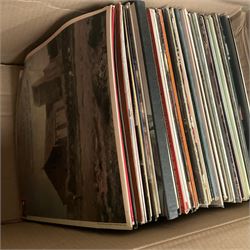 Collection of vinyl LP records in four boxes, mainly Classical, including Simon Preston Plays the Organ, Michael Tissier, Philip Dore and the Organ at Ampleforth Abbey and Christopher Dearnley, etc