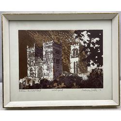 Norman Wade (British 20th century): 'Durham - The West Front', artist's proof screenprint signed titled and dated '70 in pencil 20cm x 29cm with margins