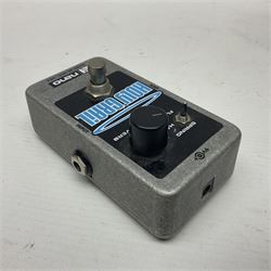 Electro Harmonix Nano Holy Grail guitar pedal and an Electro Harmonix Switch Blade channel selector