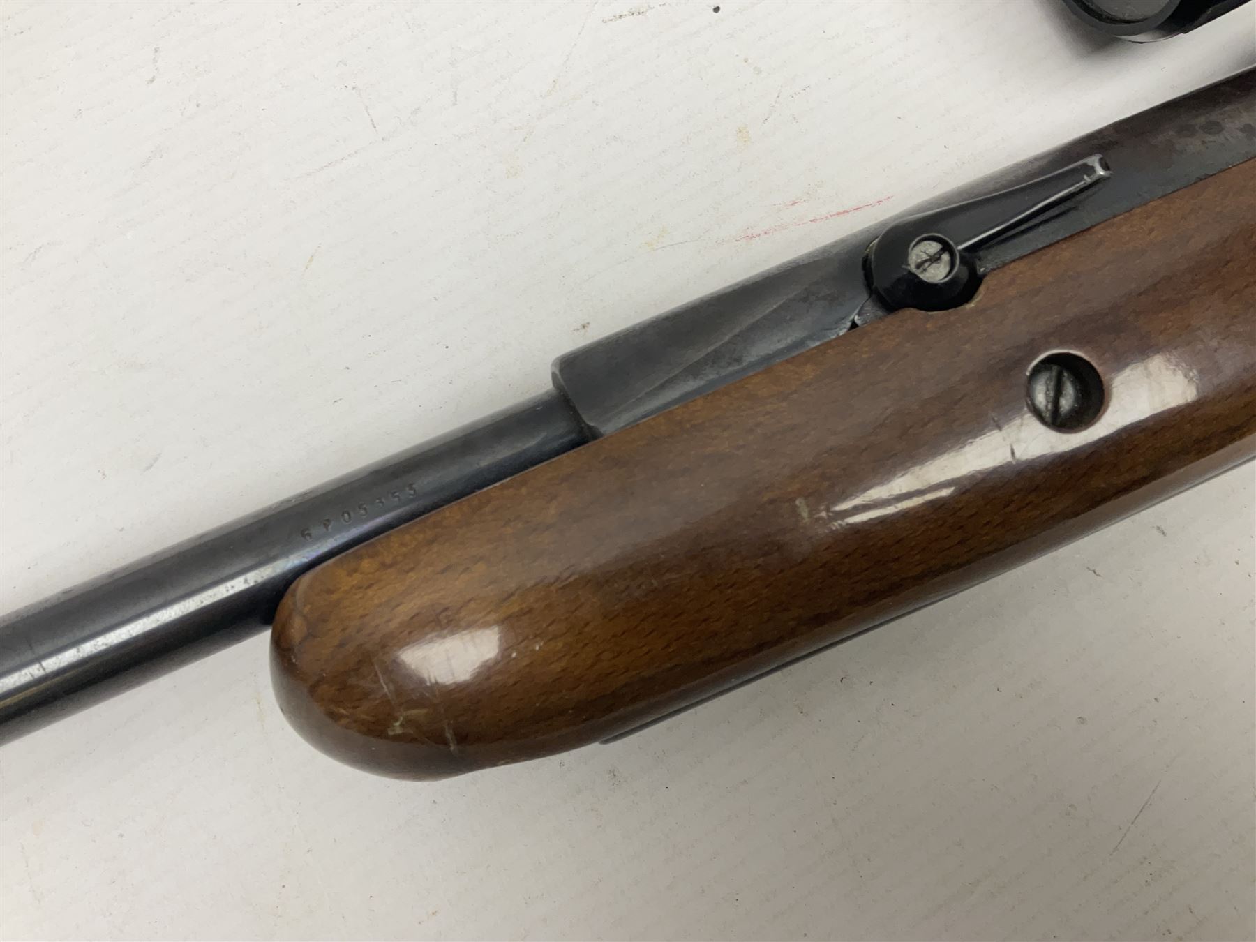 BSA .22 air rifle with under-lever action, the 51cm (20
