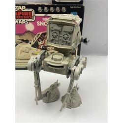 Star Wars - vintage vehicles comprising Rebel Armoured Snowspeeder and Tri-pod Laser Cannon; both boxed; Rebel Transport with 3 3/4