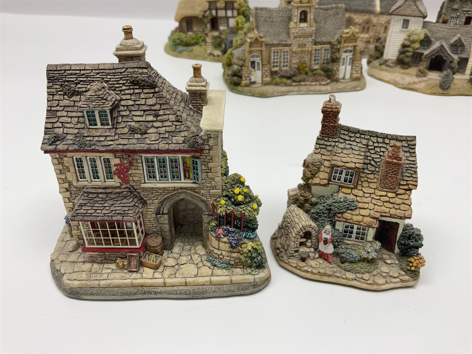 Twenty five Lilliput Lane, to include Village School, Greensted Church, The Chocolate House etc 