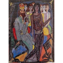 Edward Harris Wolfe (South African 1897-1982): 'Song of Songs', set of twelve limited edition lithographs on silvered paper each signed and numbered 228/250 in pencil, 36cm x 26cm, in matching frames (12)