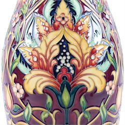 Moorcroft Tree of Life pattern vase, by Rachel Bishop, with impressed and painted marks beneath, H42cm 