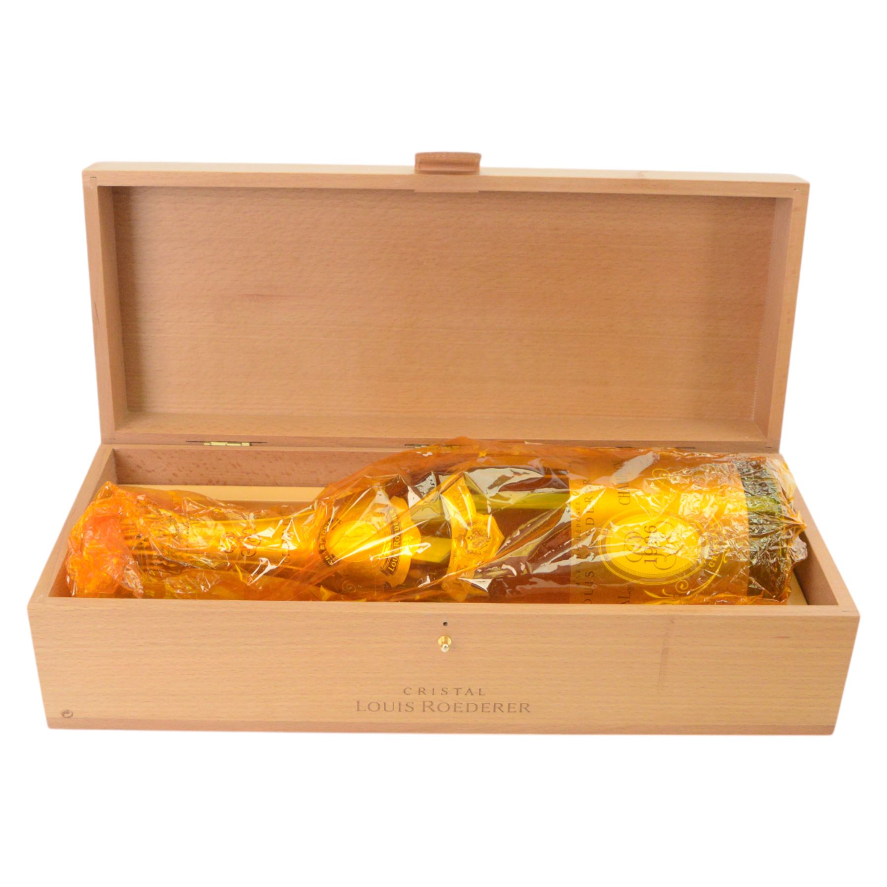 Magnum Louis Roederer 1996 Cristal Champagne, 12% vol 1.5 L, in wooden presentation box 