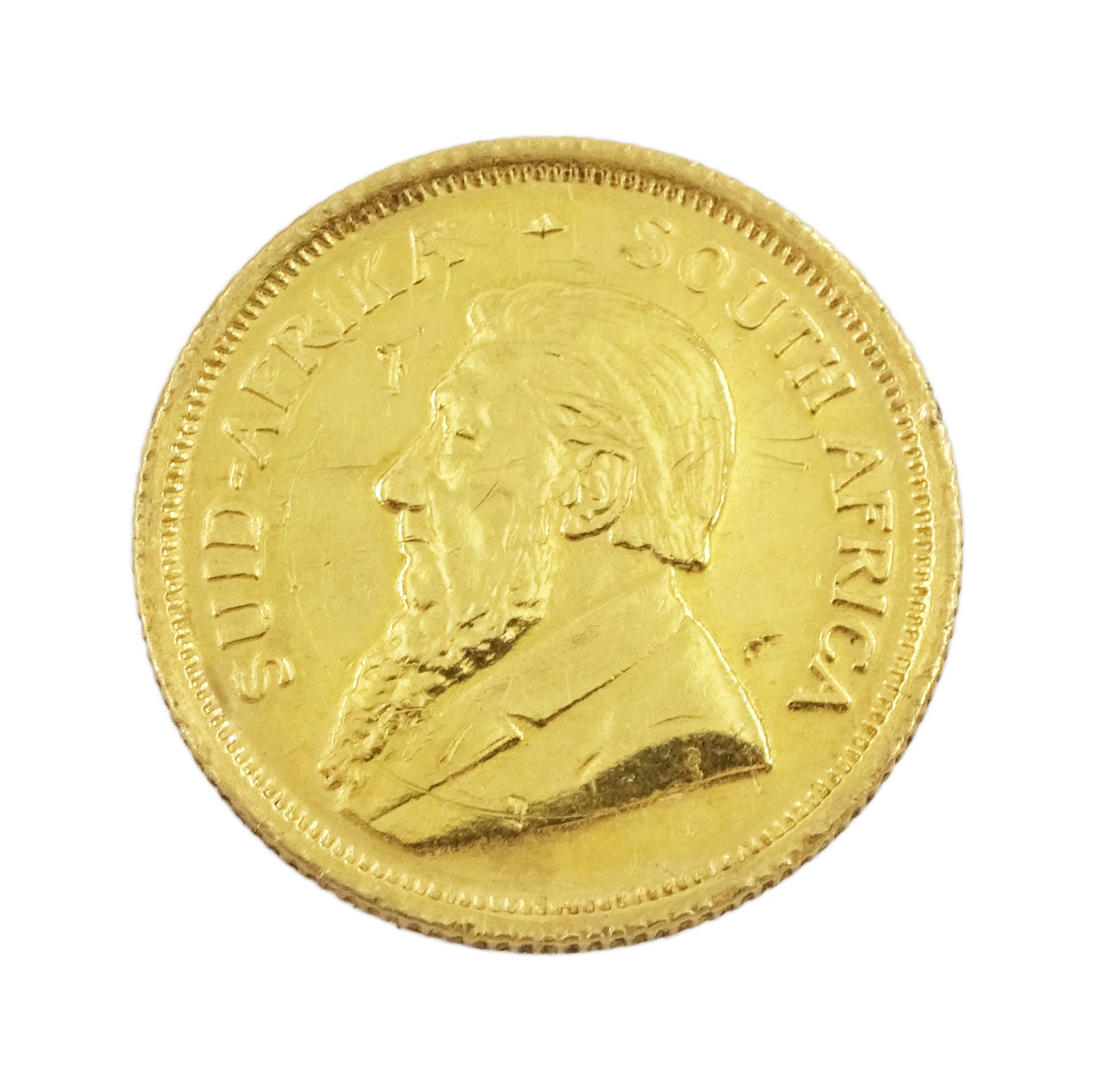 South Africa 1980 one tenth of an ounce fine gold Krugerrand coin