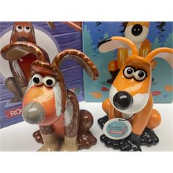 Wallace & Gromit - Gromit Unleashed: two Aardman Animations The Grand Appeal 'Gromit Unleashed' figures comprising Cubby and Rockin' Robin, both with boxes