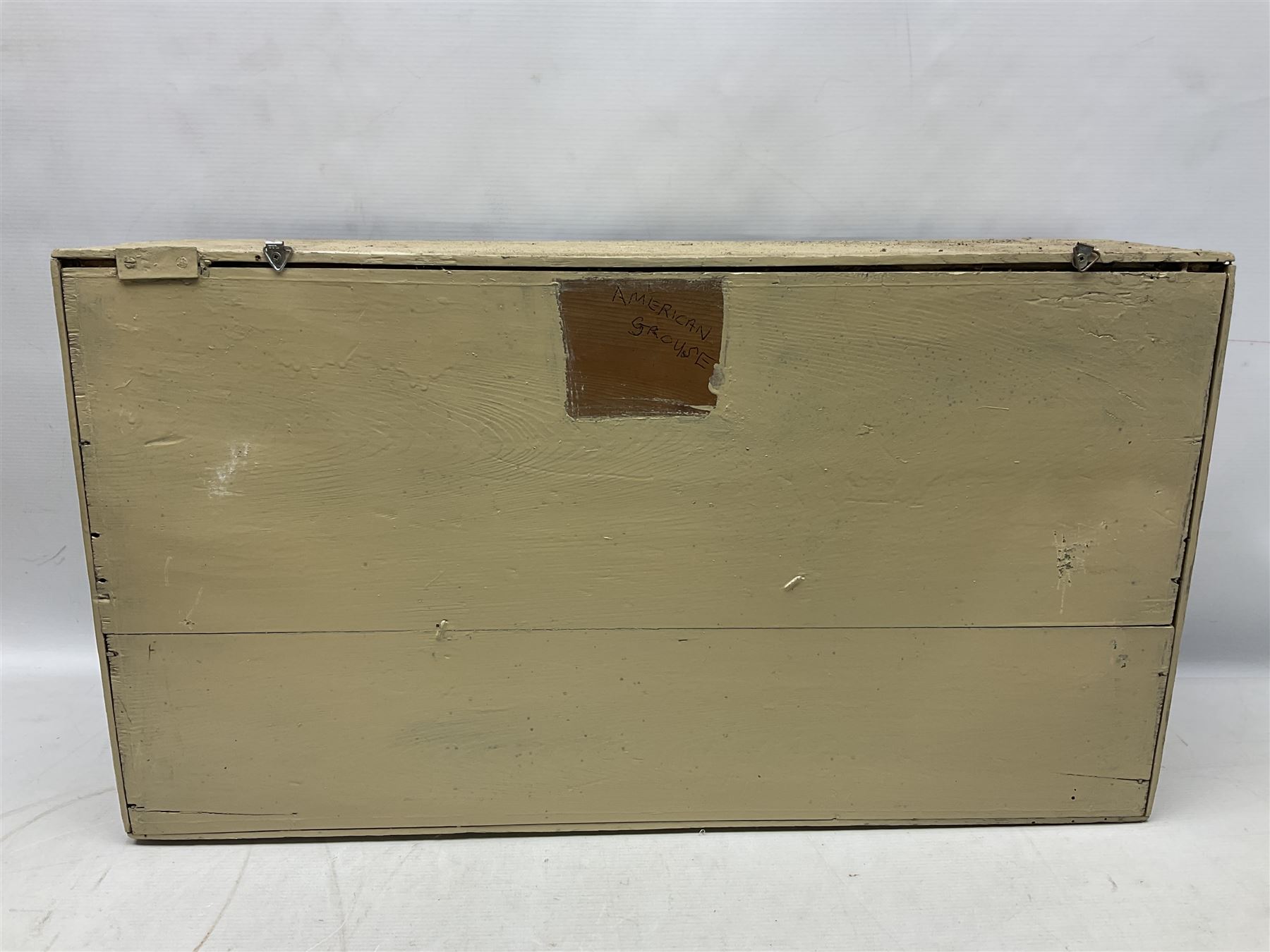 Taxidermy; Cased pair of Ruffed Grouse (Bonasa umbellus), male and female adult mounts, in a naturalistic setting, encased within a single pane display case, H39cm, L68cm