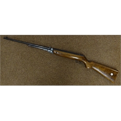  Webley Mark 3 lever action .22cal air rifle, shaped stock with inset Webley roundel   