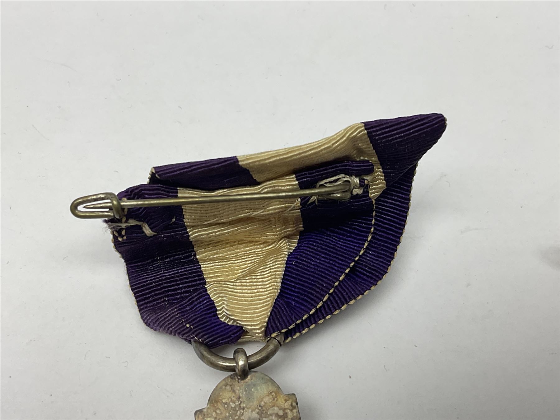 WW2 pair of medals comprising British War Medal and Victory Medal awarded to G.S. Brock B.R.C. St. J.J.; together with French 1914-18 Commemorative War Medal with MID oak leaves, Italian Red Cross Medal, Red Cross Society Medallion inscribed 5183 George S. Brock and Primrose League Medal