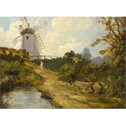 James Watson (Staithes Group 1851-1936): A North Yorkshire Mill, oil on board signed 28cm x 38cm 
Provenance: with T B & R Jordan Fine Art Specialists, Stockton on Tees, label verso; David Duggleby Ltd 23rd June 2017 Lot 116