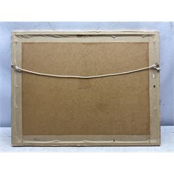 G James (British 20th Century): Warship at Sea, watercolour signed and dated 1937, 26cm x 38cm 