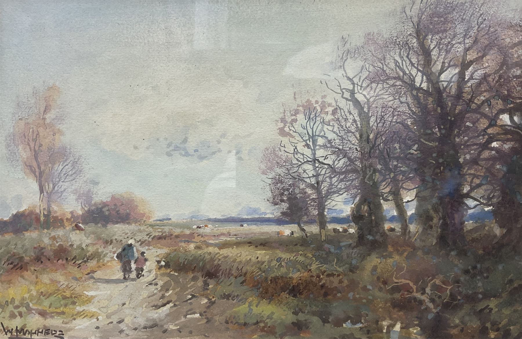 William Manners (British 1860-1930): 'Returning Home', watercolour signed, titled verso 15.5cm x 23.5cm 