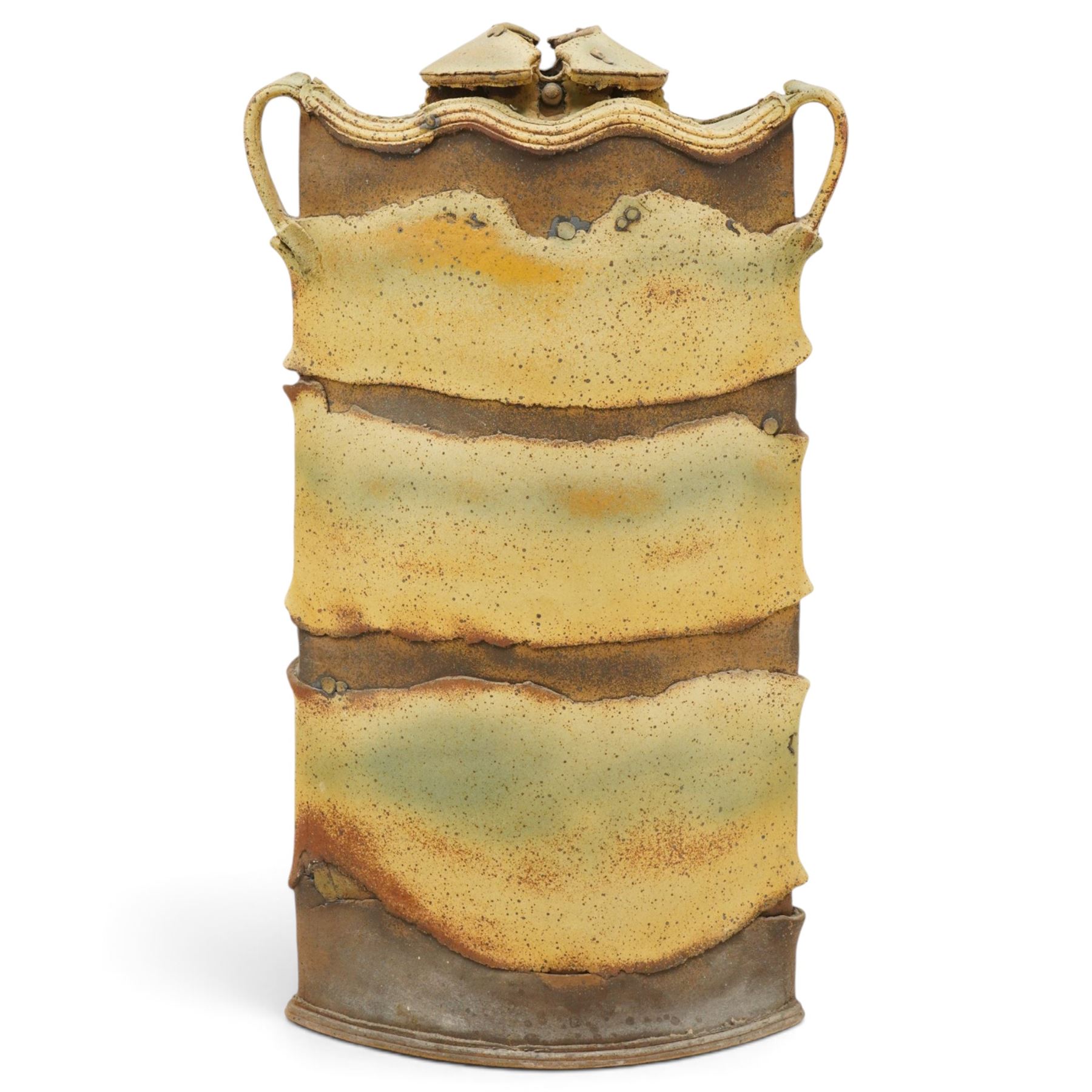 Jim Robison (British 1939-): Large Floor standing studio pottery vessel, H102cm