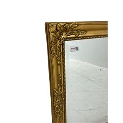 Small gilt framed wall mirror