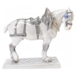 Royal Copenhagen Shire Horse, no.471, with printed mark beneath H29cm