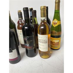 Mix wine, to include Reserve de la Saurine, Merlot, Shiraz etc (14)