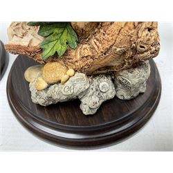 Quantity of Country Artists figures, comprising Woodland Visitors G800, Otter Family CA 552, Barn Owl CA 431, Wren CA 81, Mouse and Acorn CA784, Kingfisher - Broadway CA422, Early Days - Barn Owlets CA 720, together with two Border Fine Arts figures comprising Woodcock by James Harvey, 1985 and First Outing, Many with original boxes (9)