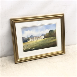 Kenneth W Burton (British 1946-): 'Woburn Bedfordshire', watercolour signed and titled 15cm x 22cm
Provenance: from 'The Counties of Great Britain Collection', certificate verso