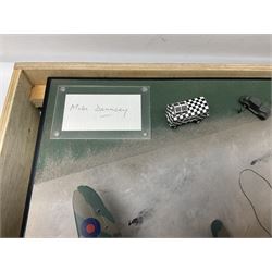Diverse Images Aircraft Collection hand crafted English pewter model of a Stirling Airborne Assault Diorama with Horsa MKI and Stirling MKIV aircraft; 1:144 scale, signed Mike Daucey; limited edition plaque No.16/50; 36 x 60cm; in wooden box