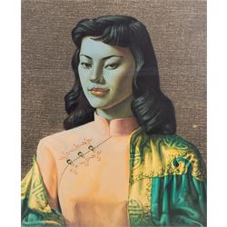  After Vladimir Tretchikoff (Russian/South African 1913-2006): 'Miss Wong', colour print 60cm x 50cm
