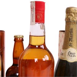 Mixed alcohol, including Moet & Chandon, Bols, Apricot Brandy etc  verious contents and proof 