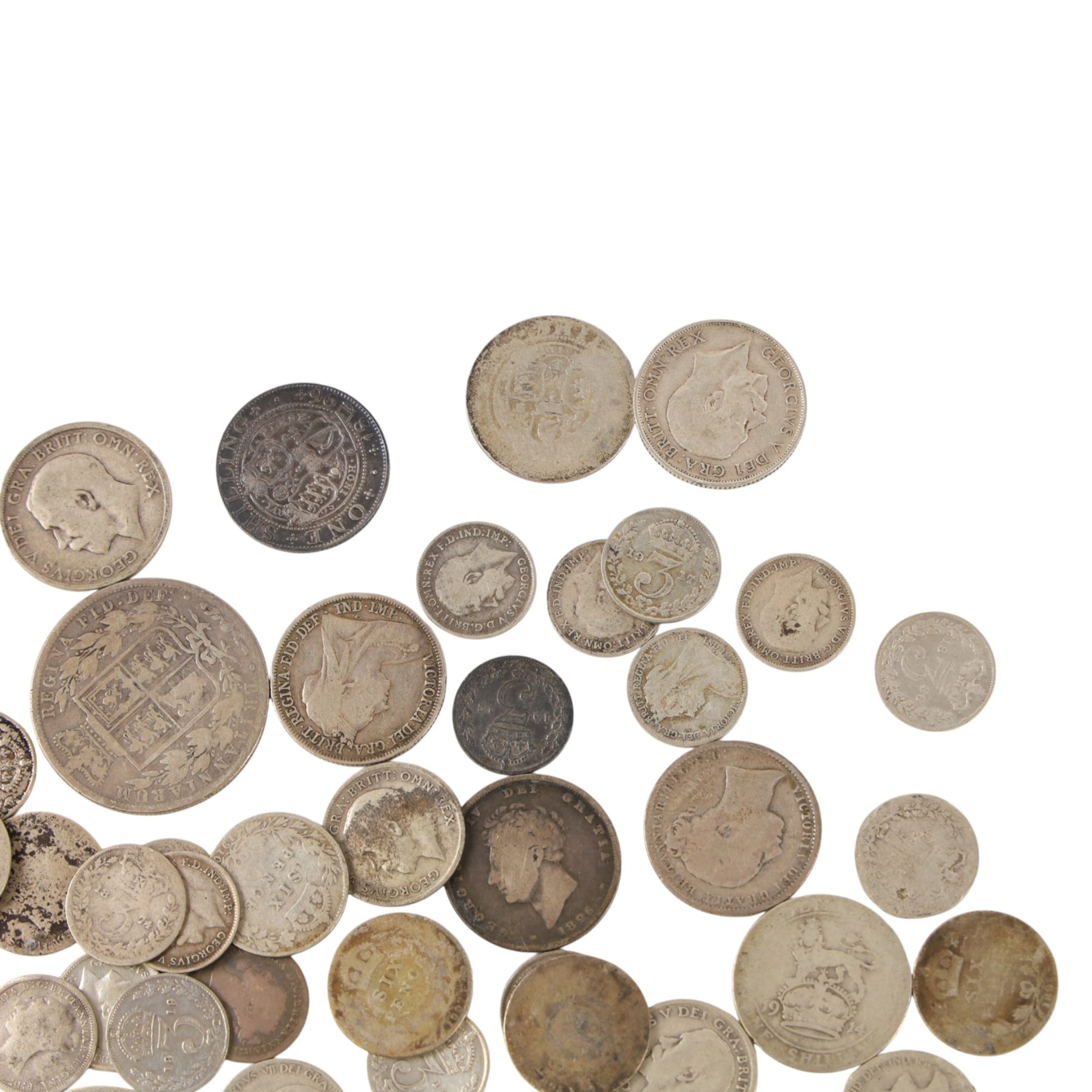 Approximately 236 grams of Great British pre-1920 silver coins