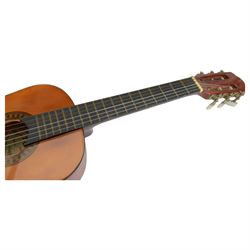 Two Japanese Toyama children's 1/4 size classical guitars, L75cm