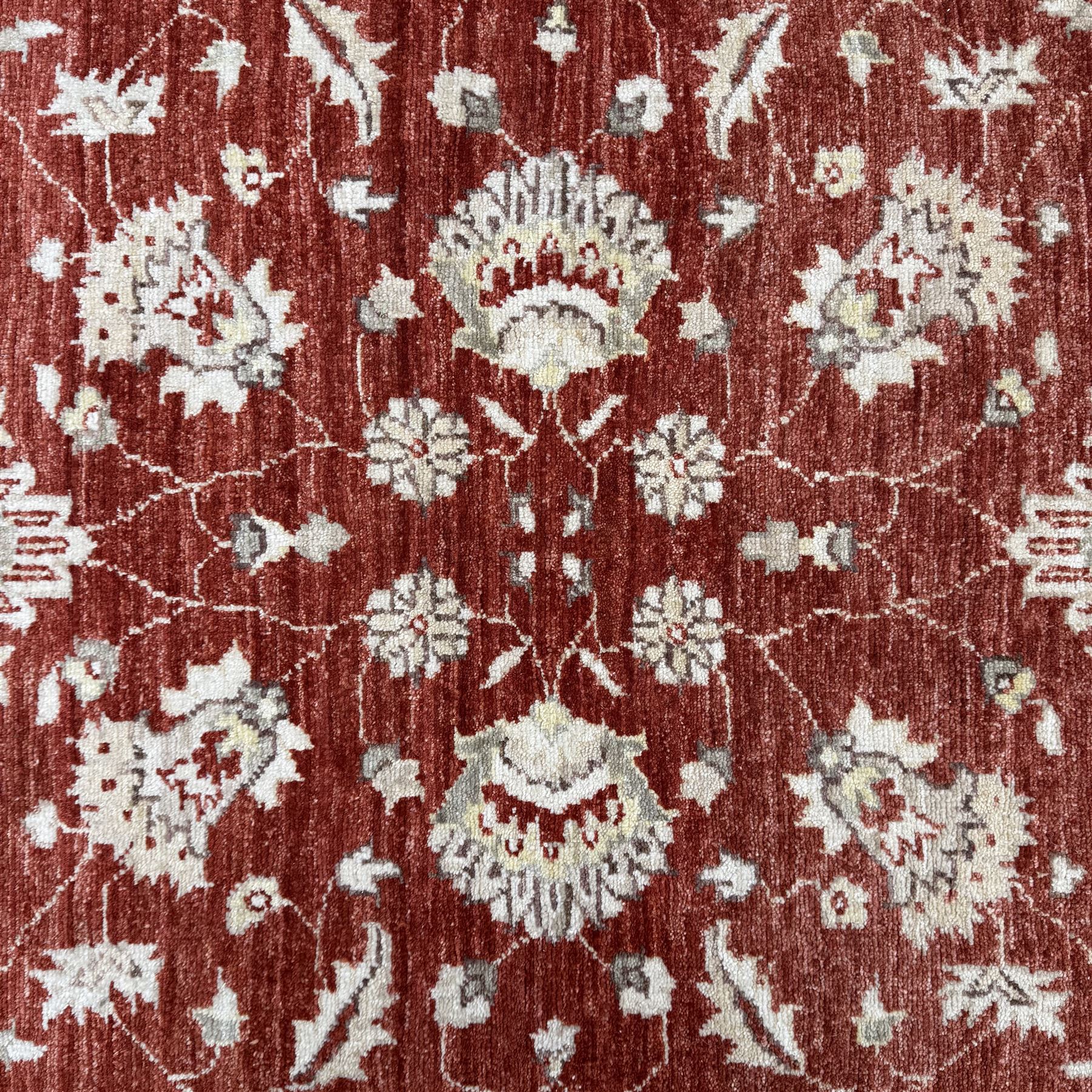 Ziegler design hand-knotted rug, woven in a traditional Sultanabad style with all-over floral palmette and vine  decoration 