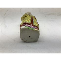 20th century Chinese Famille Rose figure of Shou Lao, H10cm