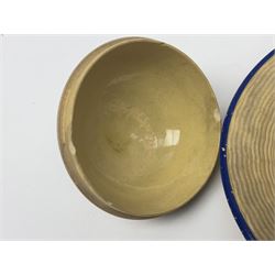  19th century Wedgwood drabware beehive honey pot, together with another similar example, Wedgwood H12cm 