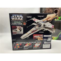 Star Wars - The Power of the Force - Electronic X-Wing Fighter; Rancor and Luke Skywalker; Bantha and Tusken Raider; Jabba the Hutt and Han Solo; and Ronto and Jawa; all in sealed boxes (5)