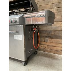 BBQ - Weber Summit stainless gas barbeque,, with cover