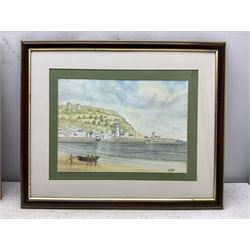 Alan Clark (British Contemporary): Scarborough, Filey, and Bridlington, set three watercolours signed, the latter dated 2000, 26cm x 36cm (3)