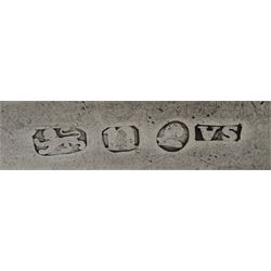 Edwardian silver christening mug by George Nathan & Ridley Hayes, Chester 1909, two silver mustard spoons markers mark P.W, Dublin 1846, six silver napkin rings, silver pierced and engraved picking fork and other flatware, all hallmarked, approx 13.8oz