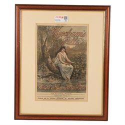 Set of Beechams Advertising prints from the London Illustrated News, including frame 56cm x 46cm (3)