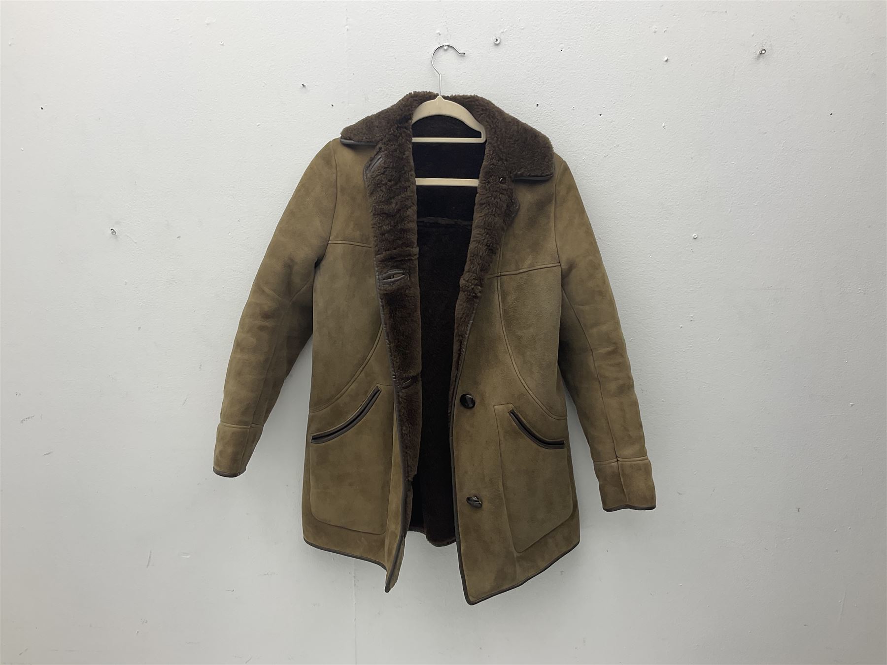 Two sheepskin jackets, one ladies jacket size 12, by Nurseys, and a gentleman's jacket by Baily's   