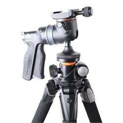 Vanguard Alta Series 70 tripod with a GH-200 pistol-grip ball head, in soft carry case, together with an Opticron Hide Clamp