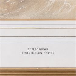 Henry Barlow Carter (British 1804-1868): 'Scarborough', watercolour signed, titled on the mount 15cm x 23cm 