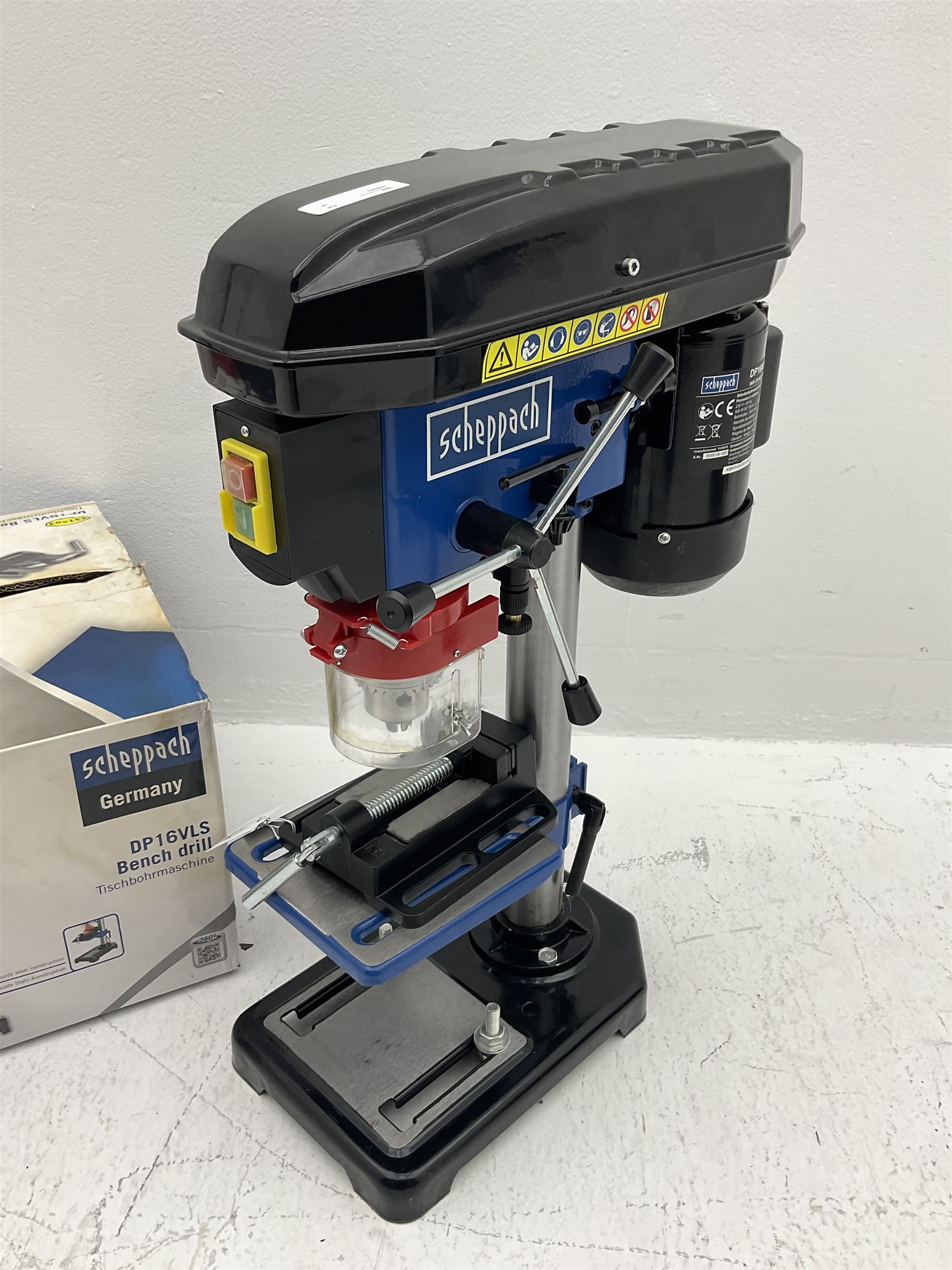 Scheppach DP16VLS bench drill  - THIS LOT IS TO BE COLLECTED BY APPOINTMENT FROM DUGGLEBY STORAGE, GREAT HILL, EASTFIELD, SCARBOROUGH, YO11 3TX