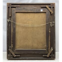 English School (Early 19th century): Half Length Portrait of a Regency Period Gentleman, oil on canvas unsigned, housed in moulded gilt frame with cartouche corners 75cm x 62cm 