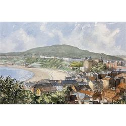 Michael Major (British 20th century): Scarborough South Bay, watercolour signed 34cm x 52cm