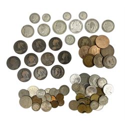 Queen Victoria 1898 half crown, King George V 1920 and 1924 halfcrown coins, various other pre 1947 silver coins, pre-decimal coinage etc