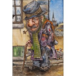 Terry Durham (British 1936-2013): 'The Marionette - He Is Free', acrylic on canvas signed ...