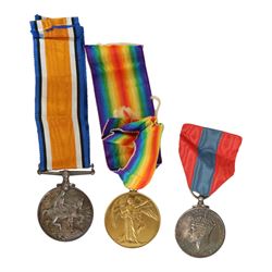 Four medals, comprsing WWI medal pair, George VI medal for Faithful Service in the Special Constabulary and WWII war medal, awarded to 182295 PNR. C. G. Riley R.E