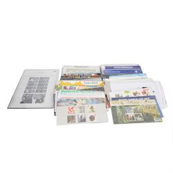 Queen Elizabeth II mint decimal stamps, in presentation packs, face value of usable postag...