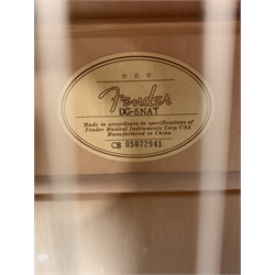  Fender DG-5NAT acoustic six-string guitar with rosewood style back and sides and blond wood top, serial no.CS05072941 L104cm  